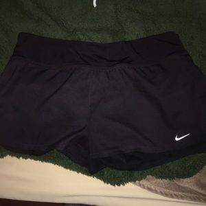 Nike black exercise shorts